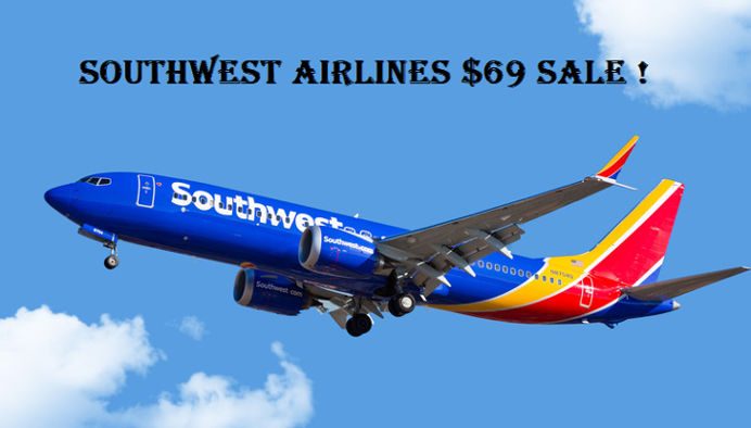 southwest airlines sale $69